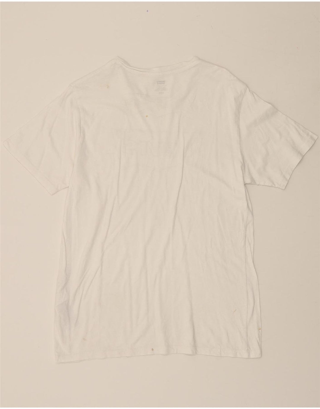 LEVI'S Mens Graphic T-Shirt Top Medium White Cotton Vintage Levi's and Second-Hand Levi's from Messina Hembry 
