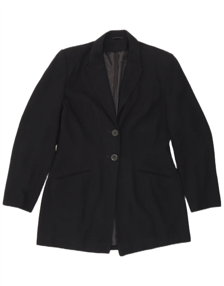 Jachetă Blazer pentru femei Principles cu 2 nasturi UK 12 Poliester mediu negru