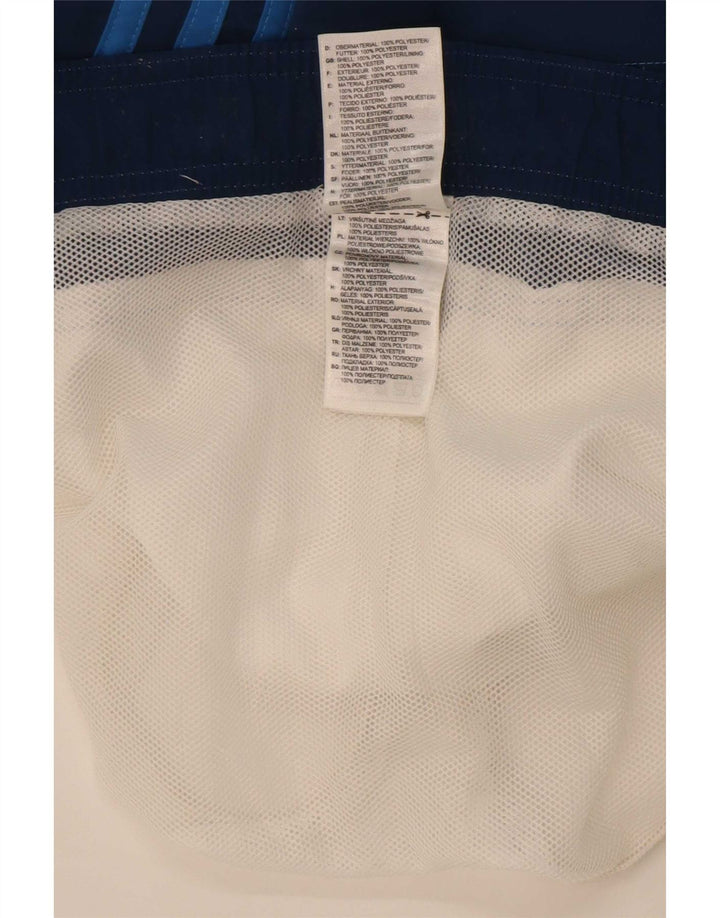 Pantaloni scurți de înot grafic pentru bărbați Adidas, alb mediu, poliester color bloc