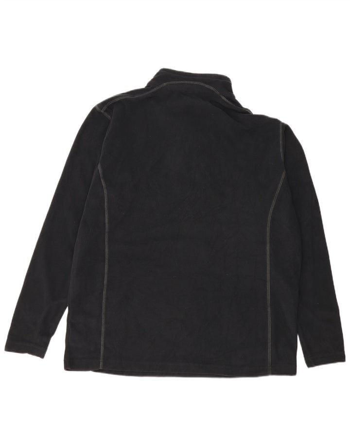 Pulover Columbia pentru bărbați, cu fermoar și gât, XL, poliester negru