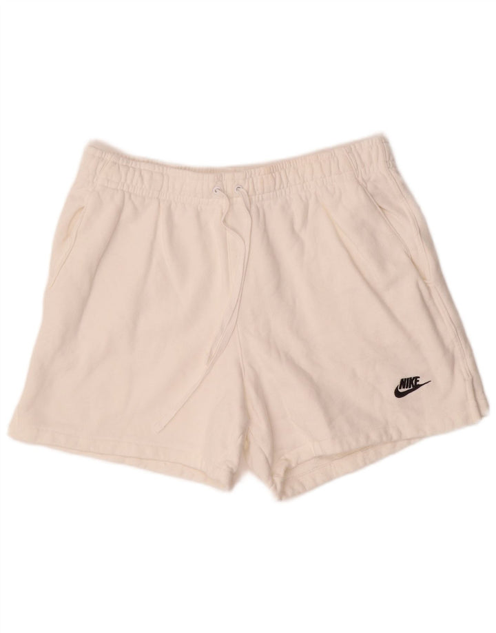 Pantaloni scurți sport pentru bărbați NIKE XL, bumbac alb