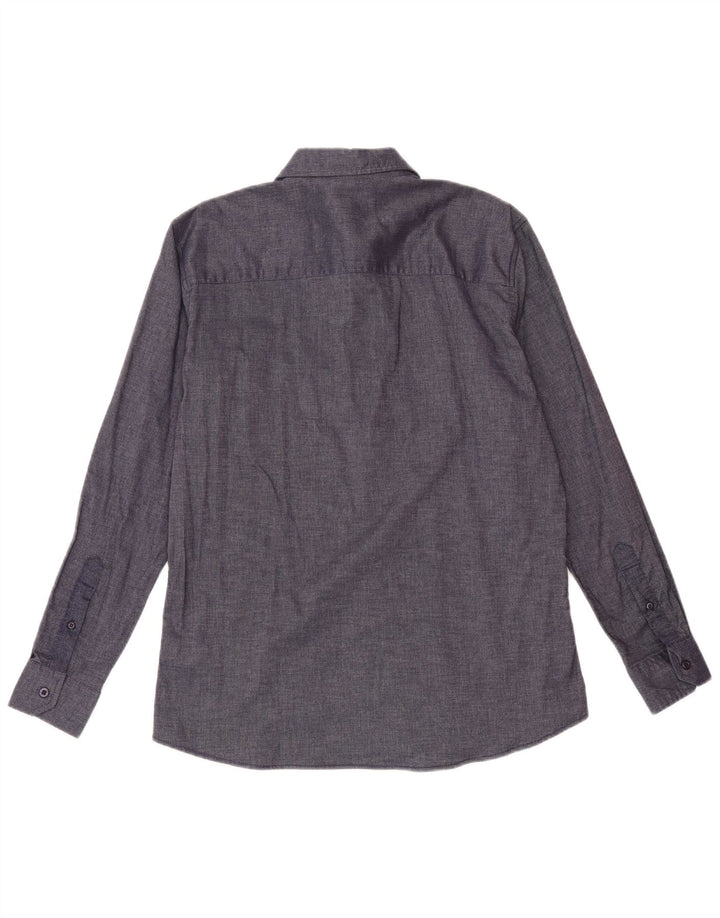 AVIREX Mens Shirt Medium Blue Cotton
