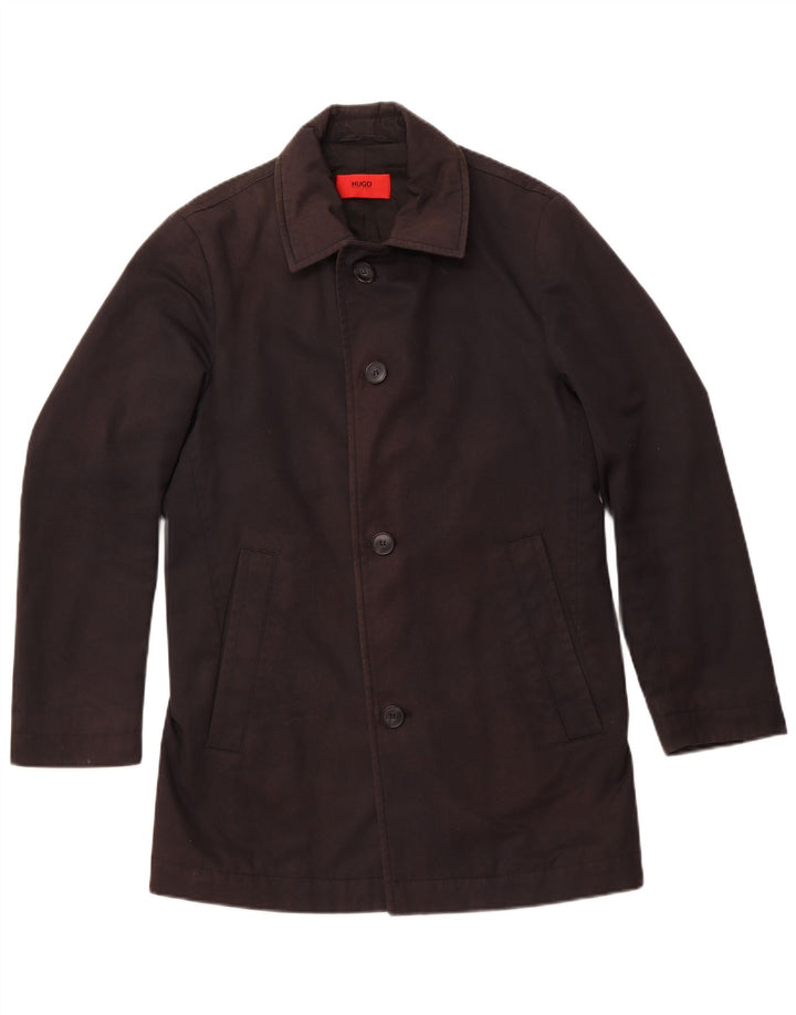 Palton de vânt pentru bărbați HUGO BOSS IT 48 Poliester mediu negru