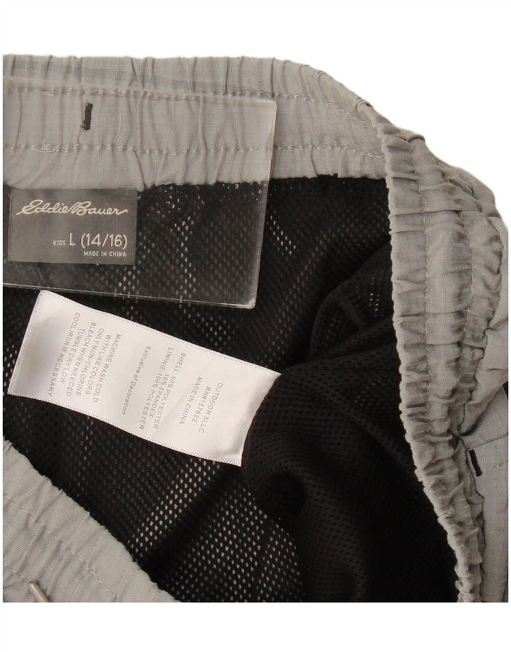 Eddie Bauer Pantaloni scurți sport pentru băieți 14-15 ani, mari, gri, poliester