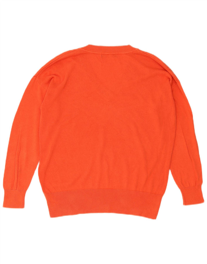 Pulover cu decolteu în V pentru femei Marks & Spencer UK 14 Medium Red