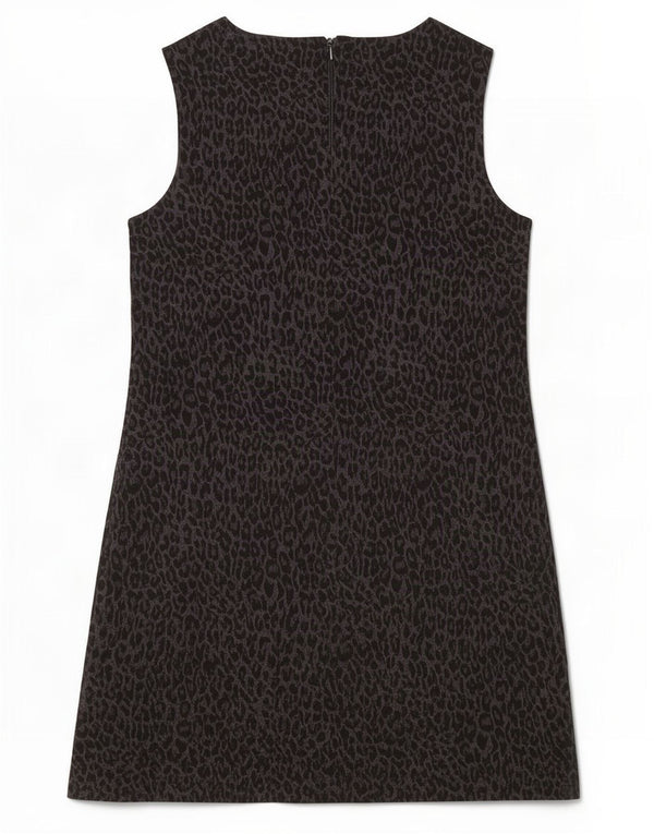 Rochie de bază fără mâneci pentru femei Desigual UK 18 XL, negru, viscoză cu imprimeu animal