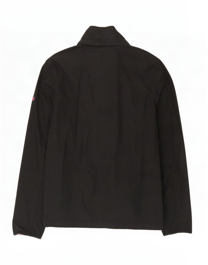 Bomber pentru bărbați Tommy Hilfiger UK 40 mare, negru, bumbac