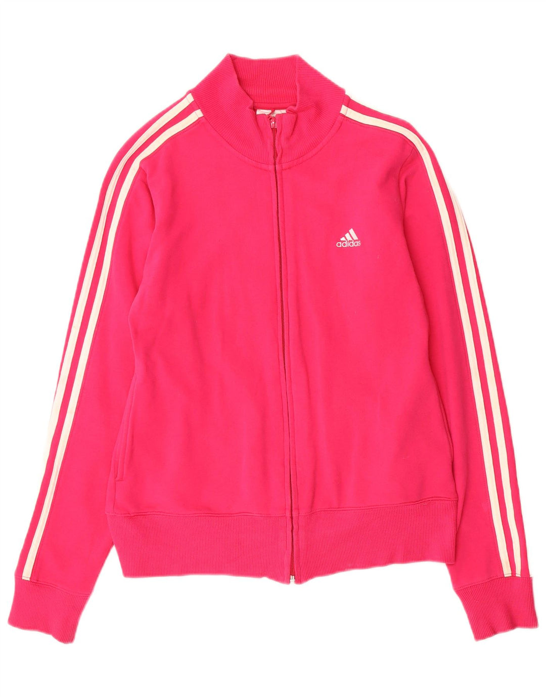 Jachetă de top pentru trening Adidas pentru femei UK 10 mic bumbac roz