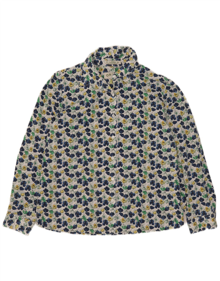 Cămașă pentru femei Orvis UK 16, mare, multicoloră, din bumbac floral