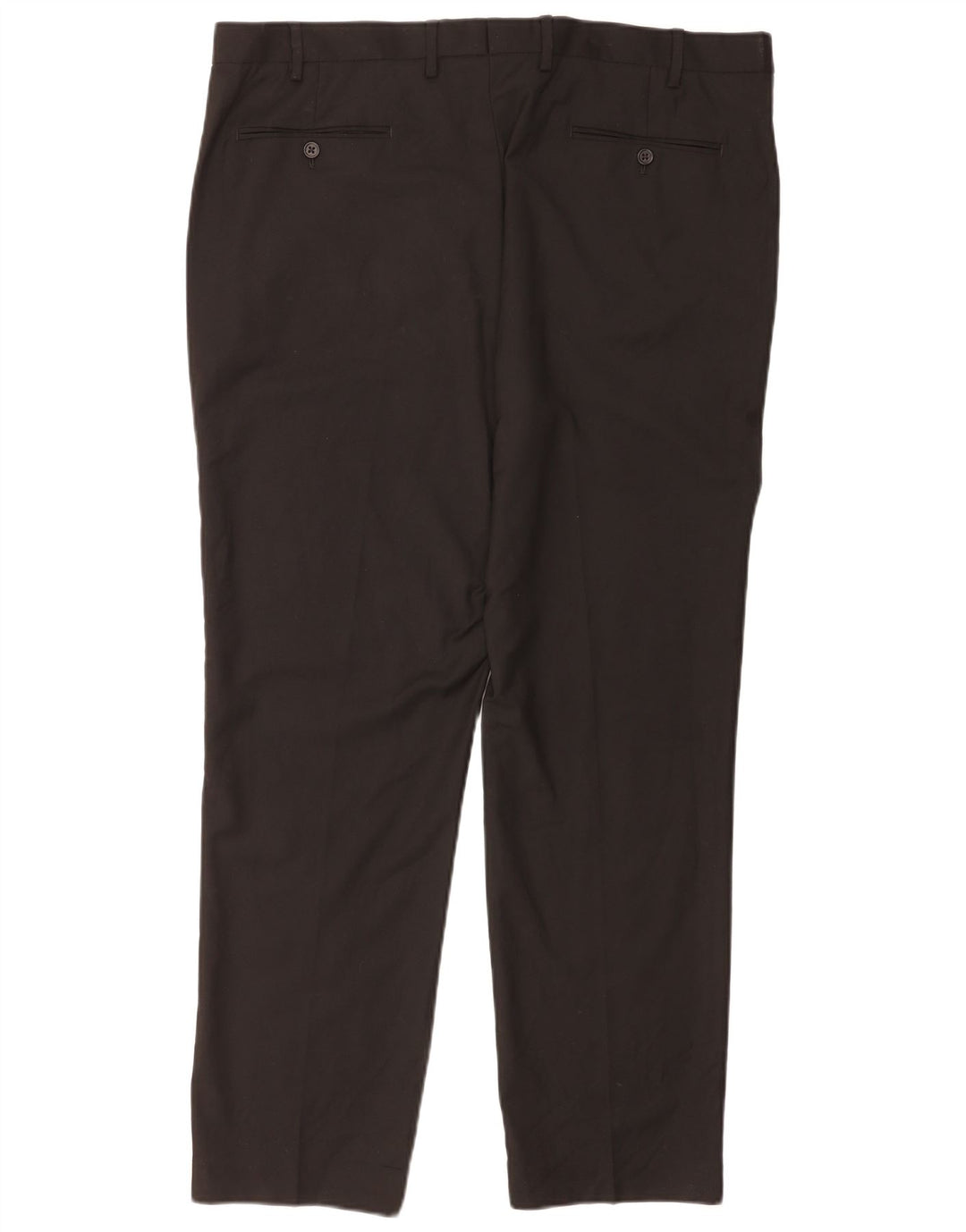 Pantaloni de costum pentru bărbați Marks & Spencer, cu ajustare normală, L40 L31, poliester negru