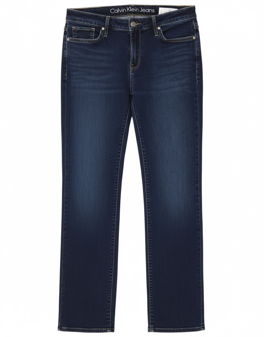 Blugi drepti pentru femei Calvin Klein W30 L32 bleumarin