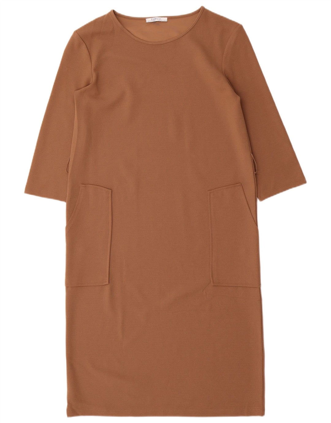 Rochie pentru femei Zara cu maneci 3/4, maro, UK 10