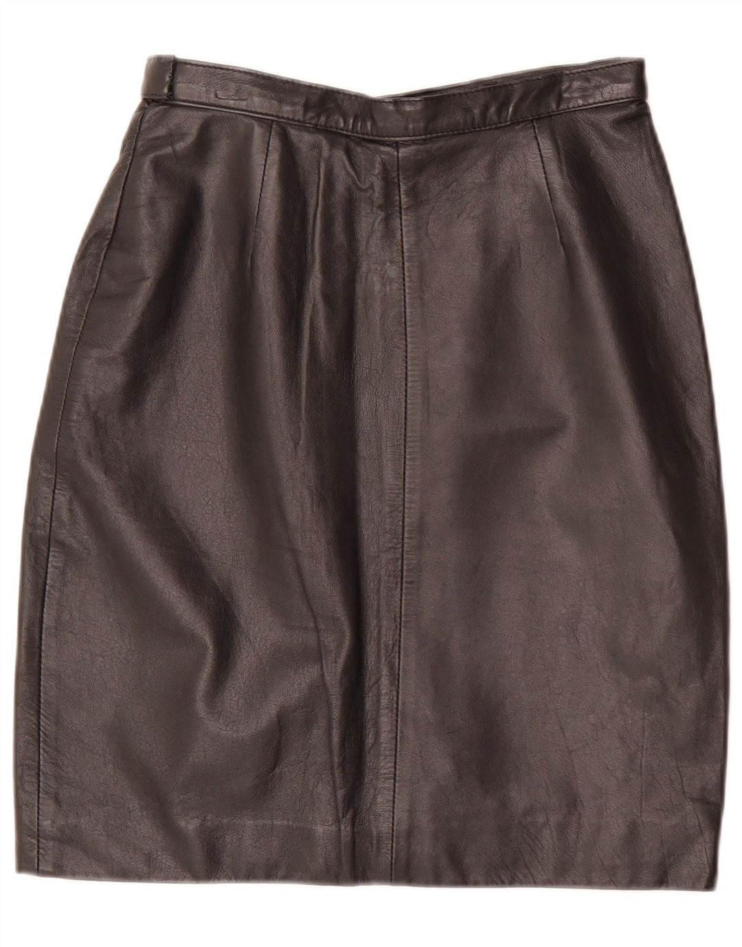 Fusta din piele vintage pentru femei IT 44 Medium W28 Negru