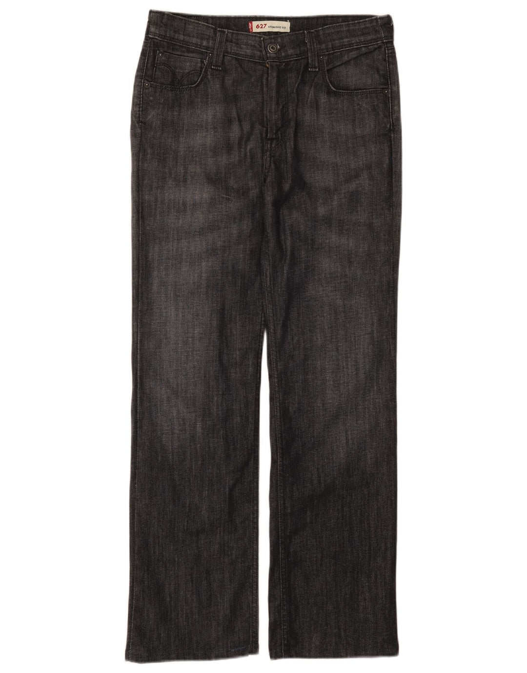 Blugi drepti pentru femei Levi's 627 W30 L29 bumbac gri