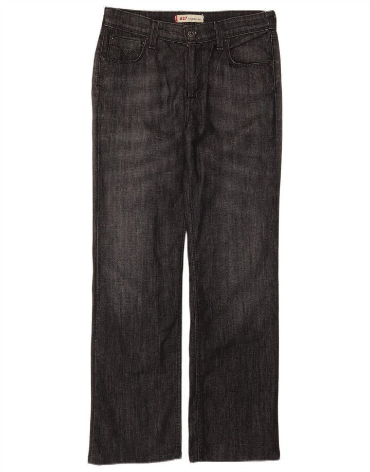 Blugi drepti pentru femei Levi's 627 W30 L29 bumbac gri