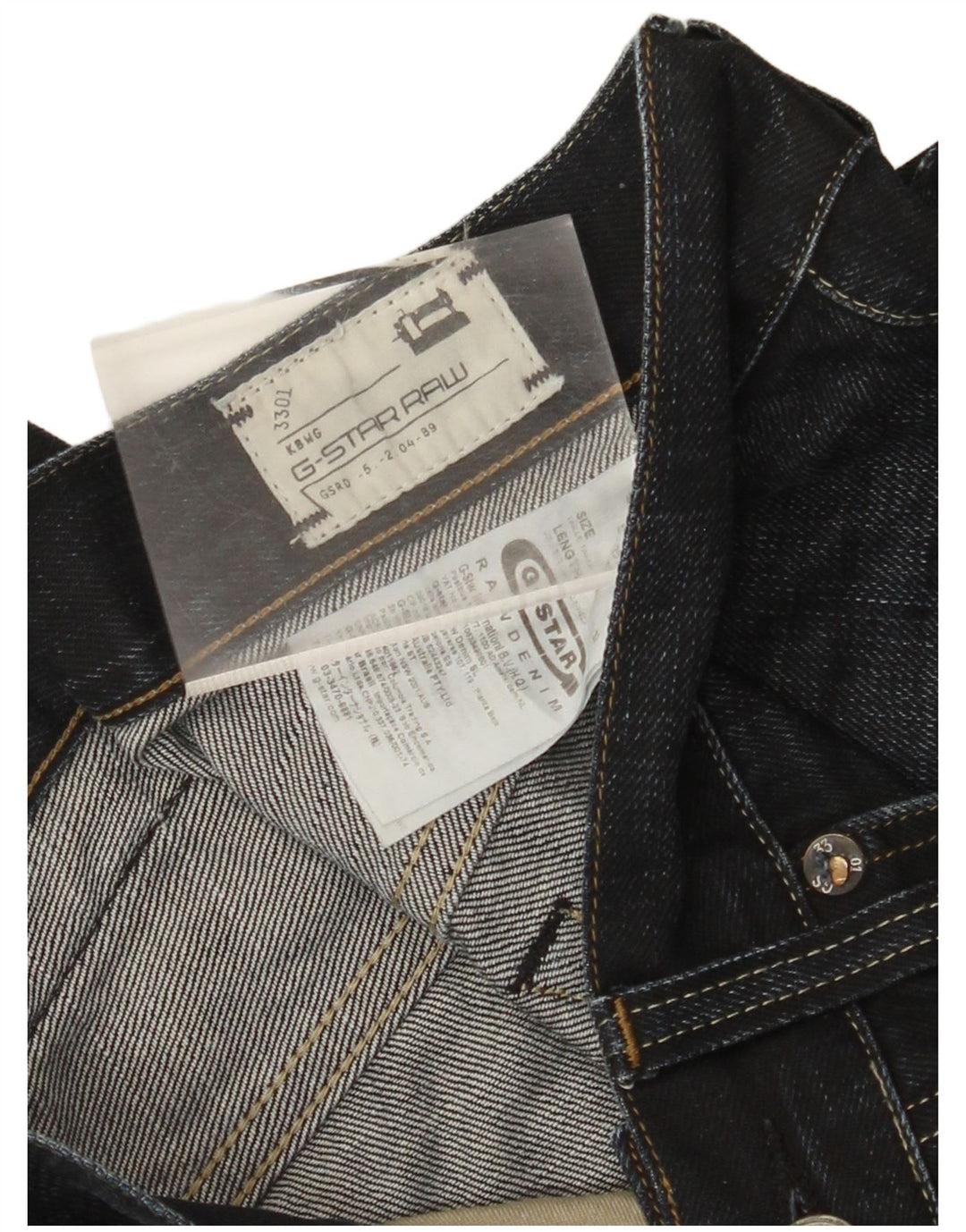 Blugi slim 3301 G-STAR pentru femei W32 L32 bumbac bleumarin