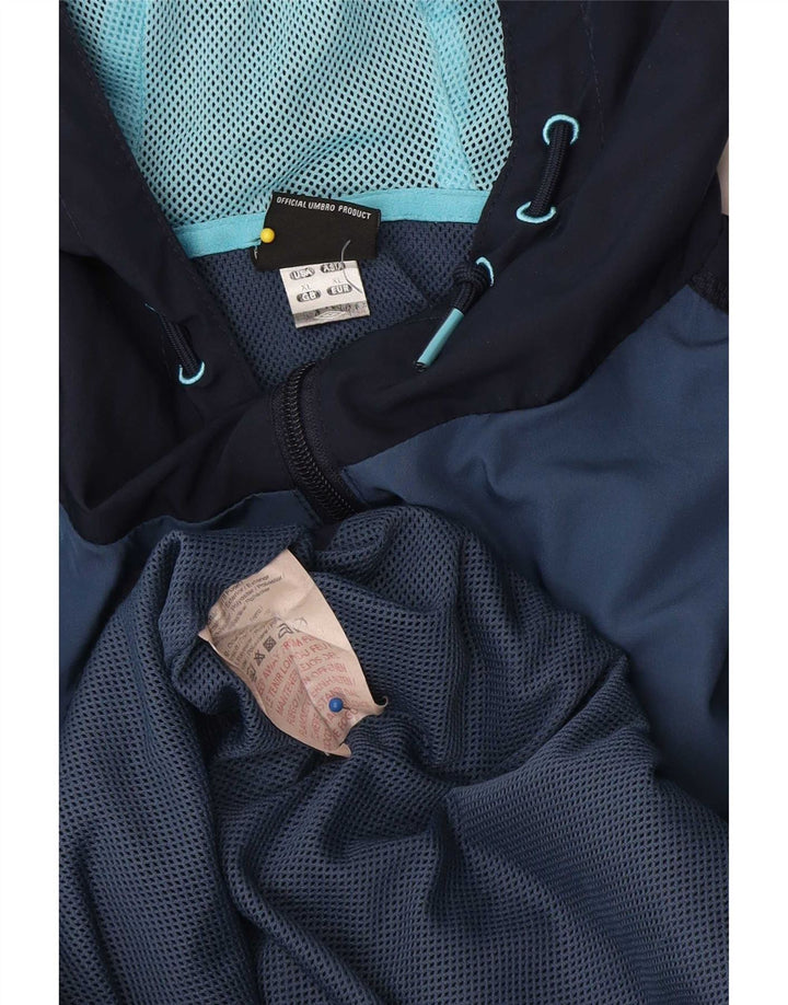 Jachetă de ploaie cu glugă Umbro pentru bărbați UK 42 XL bleumarin poliester color bloc