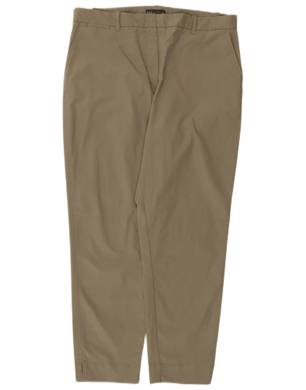 Pantaloni chino conici pentru femei Marks & Spencer UK 18 XL W38 L29 Kaki Bumbac