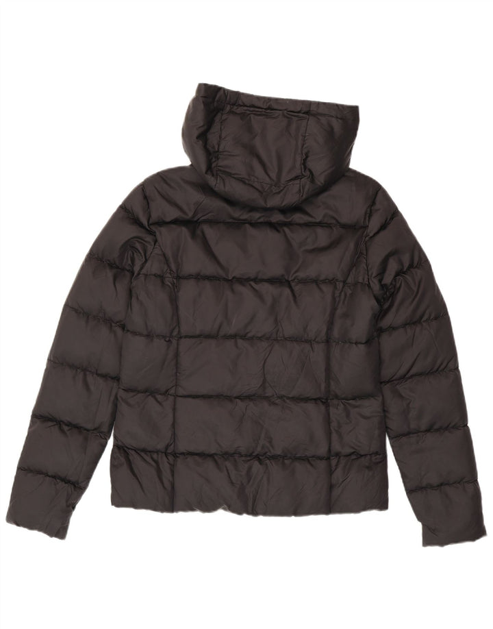 Jachetă căptușită cu glugă pentru femei Ellesse Heritage UK 10, nailon mic, negru