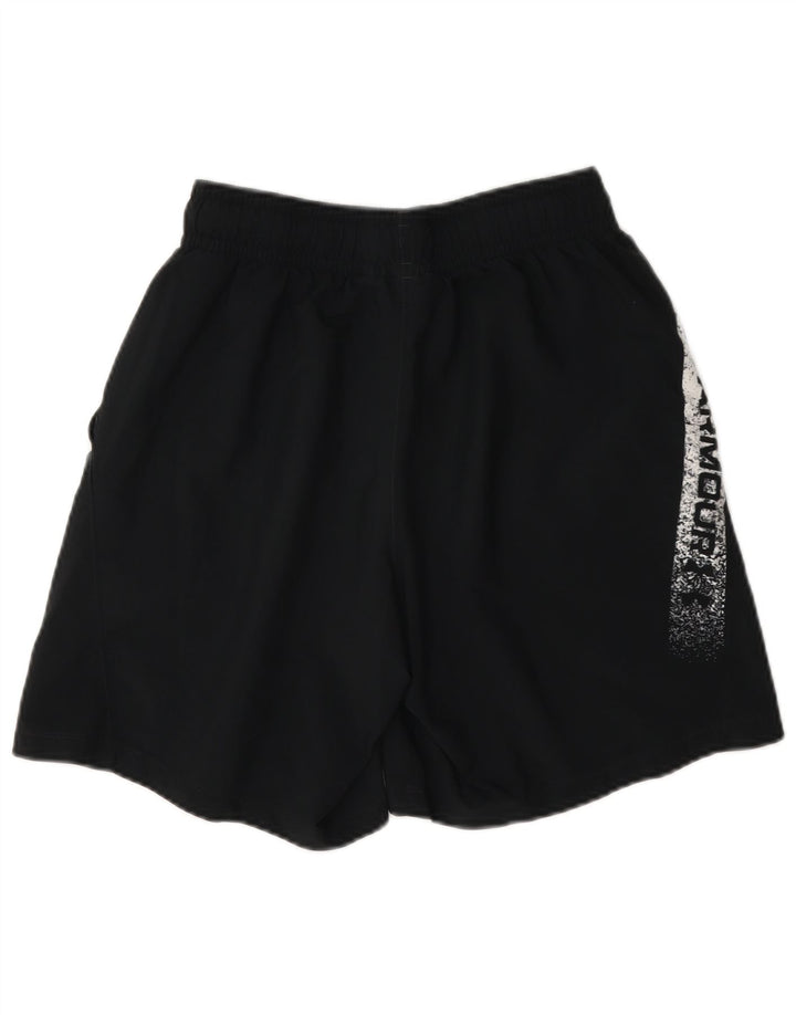 Pantaloni scurți sport grafic Under Armour pentru bărbați, negru, poliester color bloc