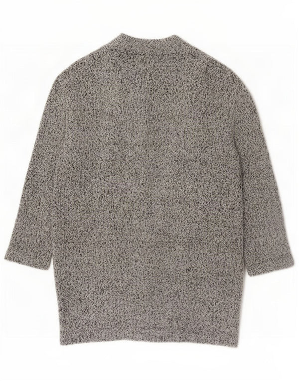 Pulover cardigan deschis pentru femeie Zara UK 10 mic, gri, pete