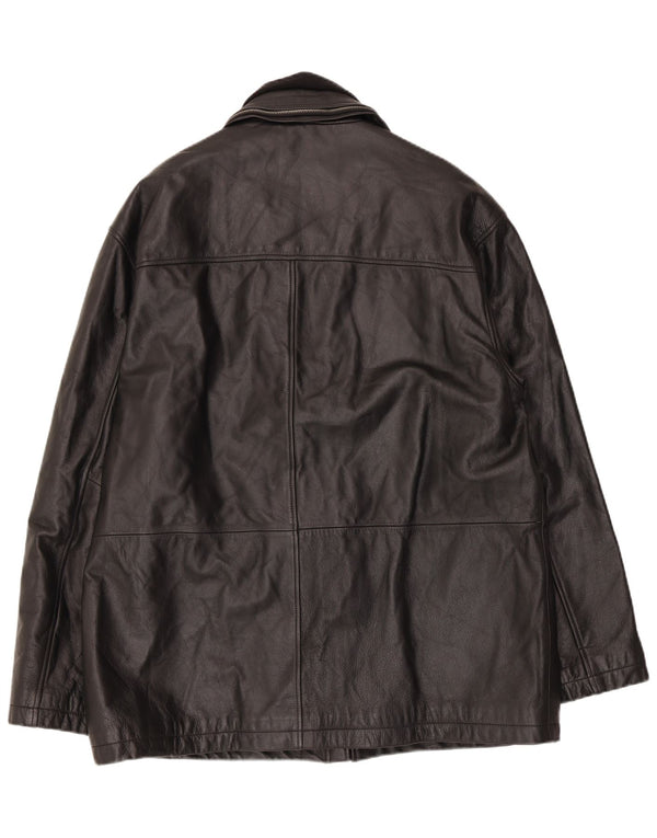 Jachetă din piele pentru bărbați Kartel UK 42 XL Negru