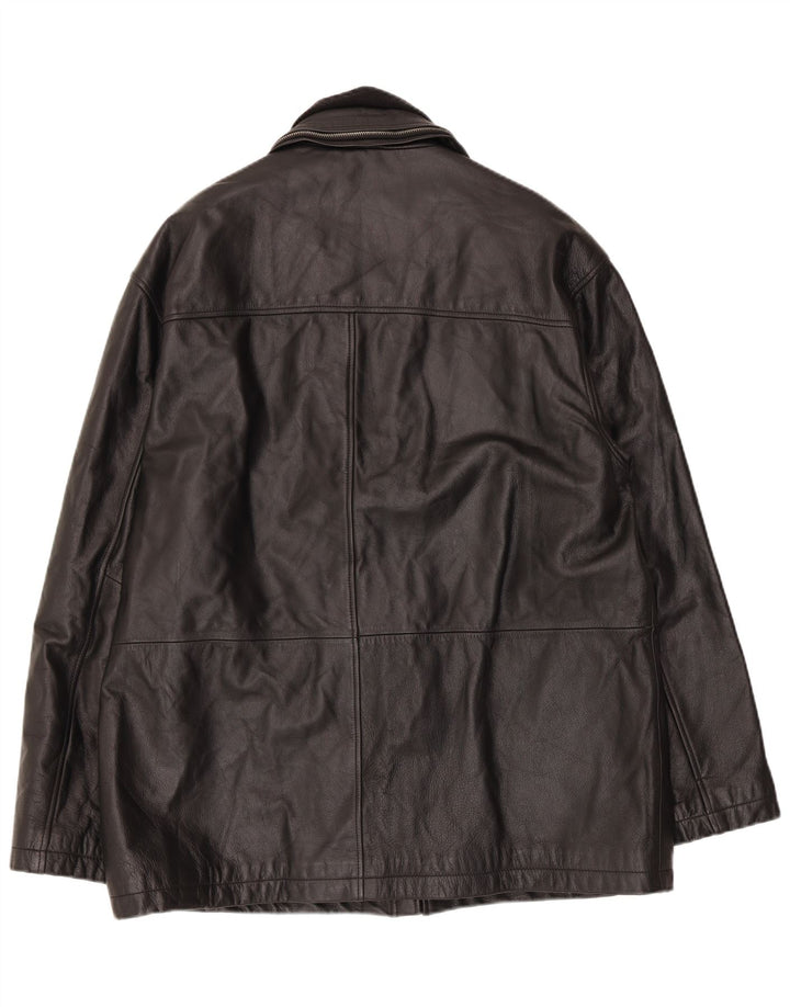 Jachetă din piele pentru bărbați Kartel UK 42 XL Negru