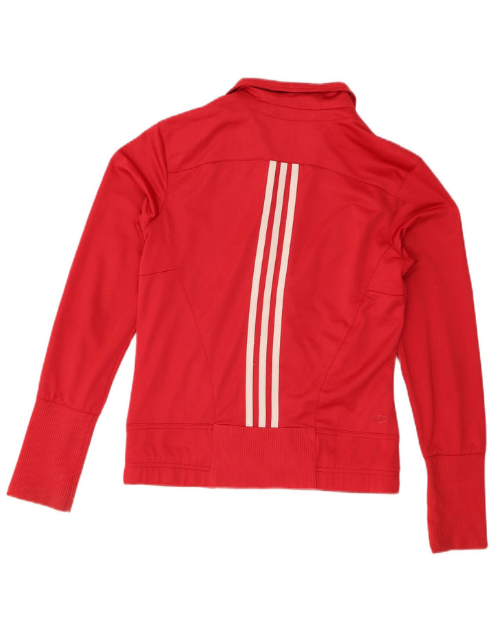 Jachetă de trening Adidas Clima 365 pentru femei UK 12 Poliester roșu mediu