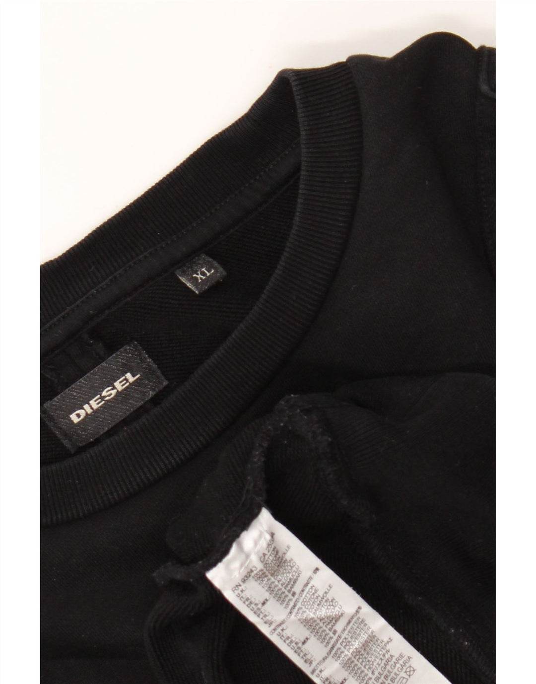 Pulover pentru bărbați Diesel Pulover XL Bumbac negru