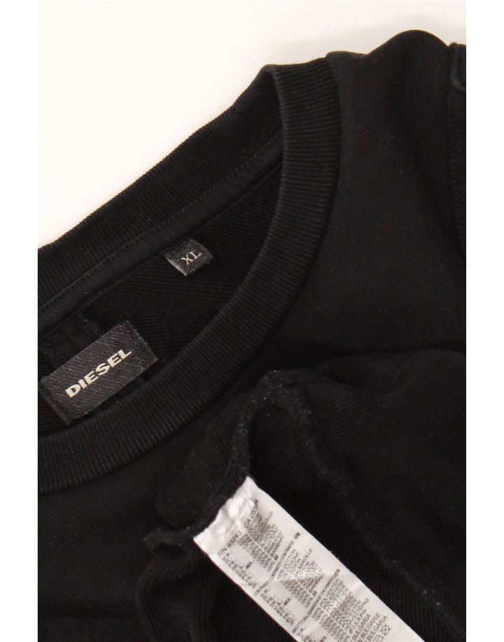 Pulover pentru bărbați Diesel Pulover XL Bumbac negru