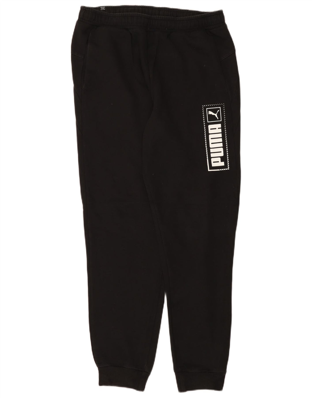 Pantaloni de trening grafic pentru bărbați PUMA Pantaloni de jogging, mari, negri