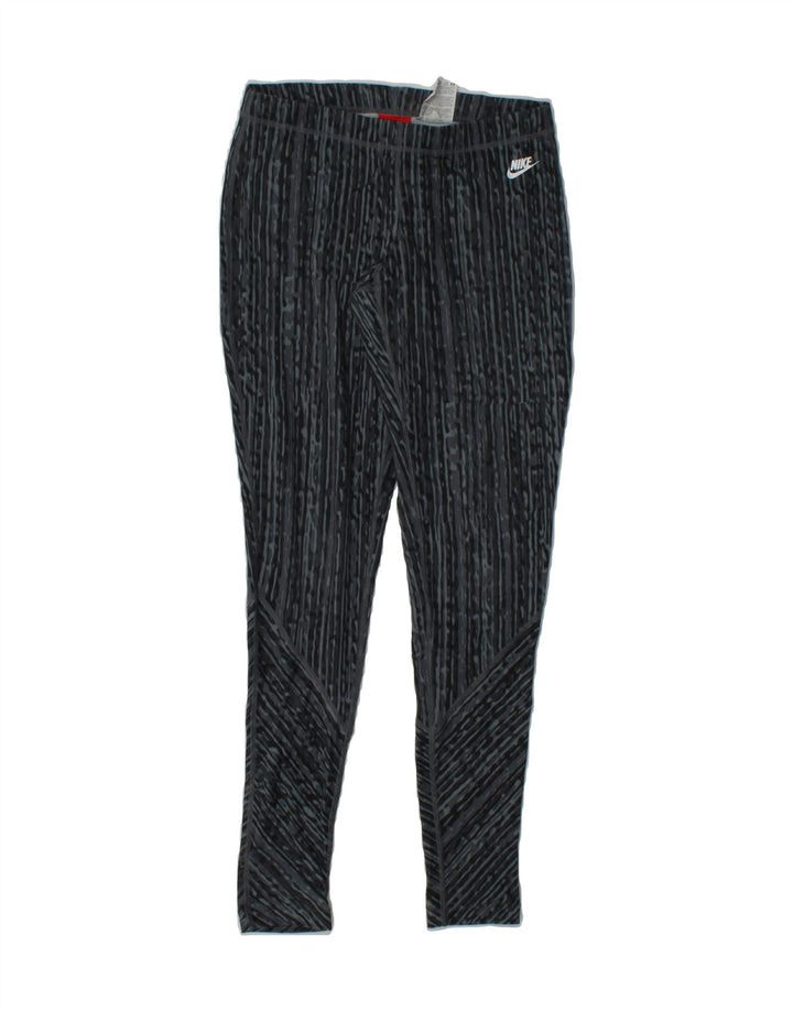 NIKE Womens Leggings UK 6 XS  Grey Striped Polyester Vintage Nike and Second-Hand Nike from Messina Hembry 