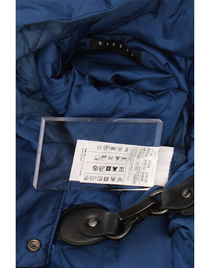 Jachetă căptușită cu glugă pentru femei SISLEY UK 12 Poliester albastru mediu