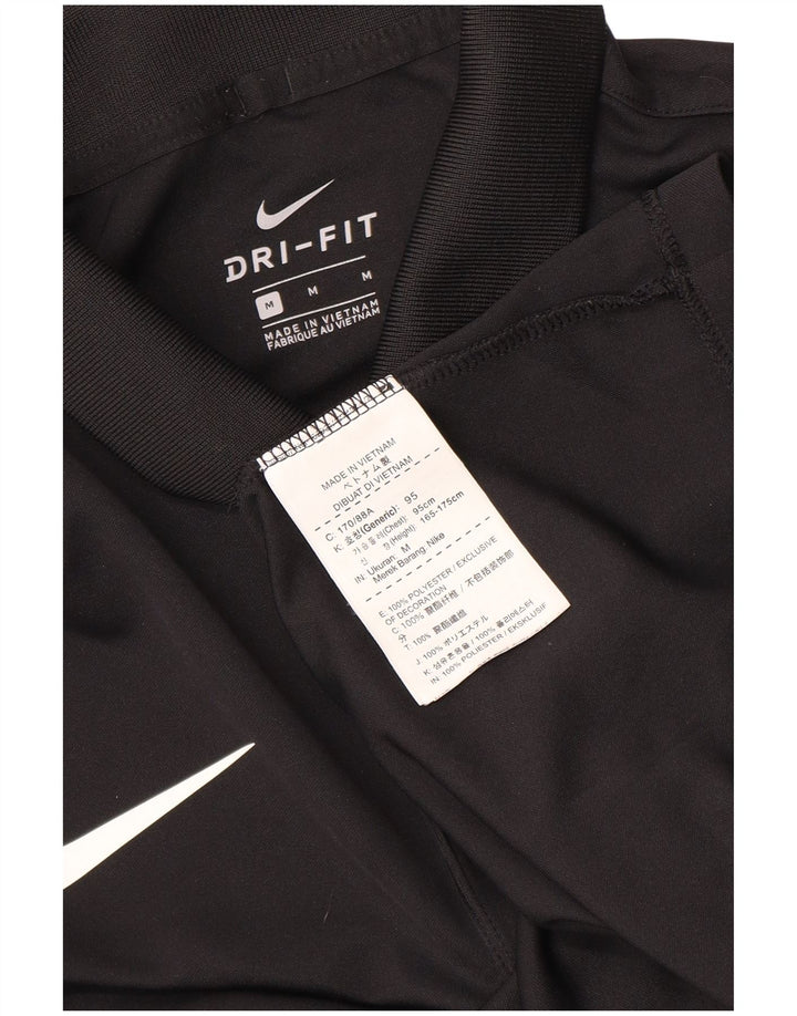 Tricou polo grafic pentru bărbați Nike, poliester mediu negru