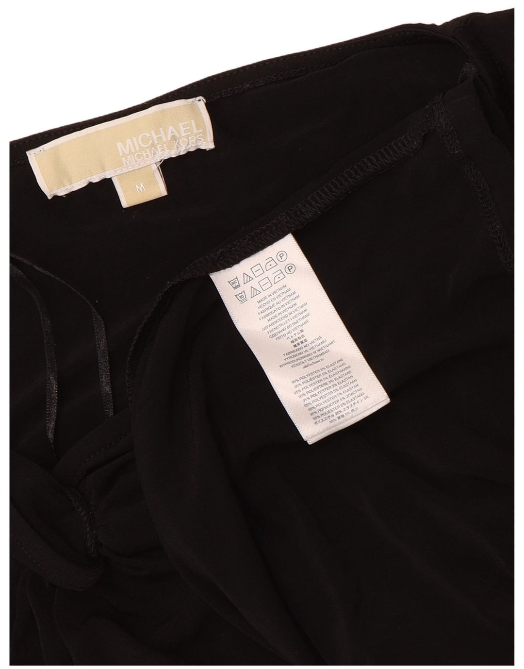 Rochie bodycon cu mânecă lungă pentru femei Michael Kors UK 14 Poliester mediu negru