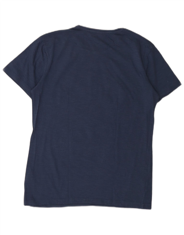 Tricou grafic Gaudi pentru bărbați Top mare din bumbac bleumarin