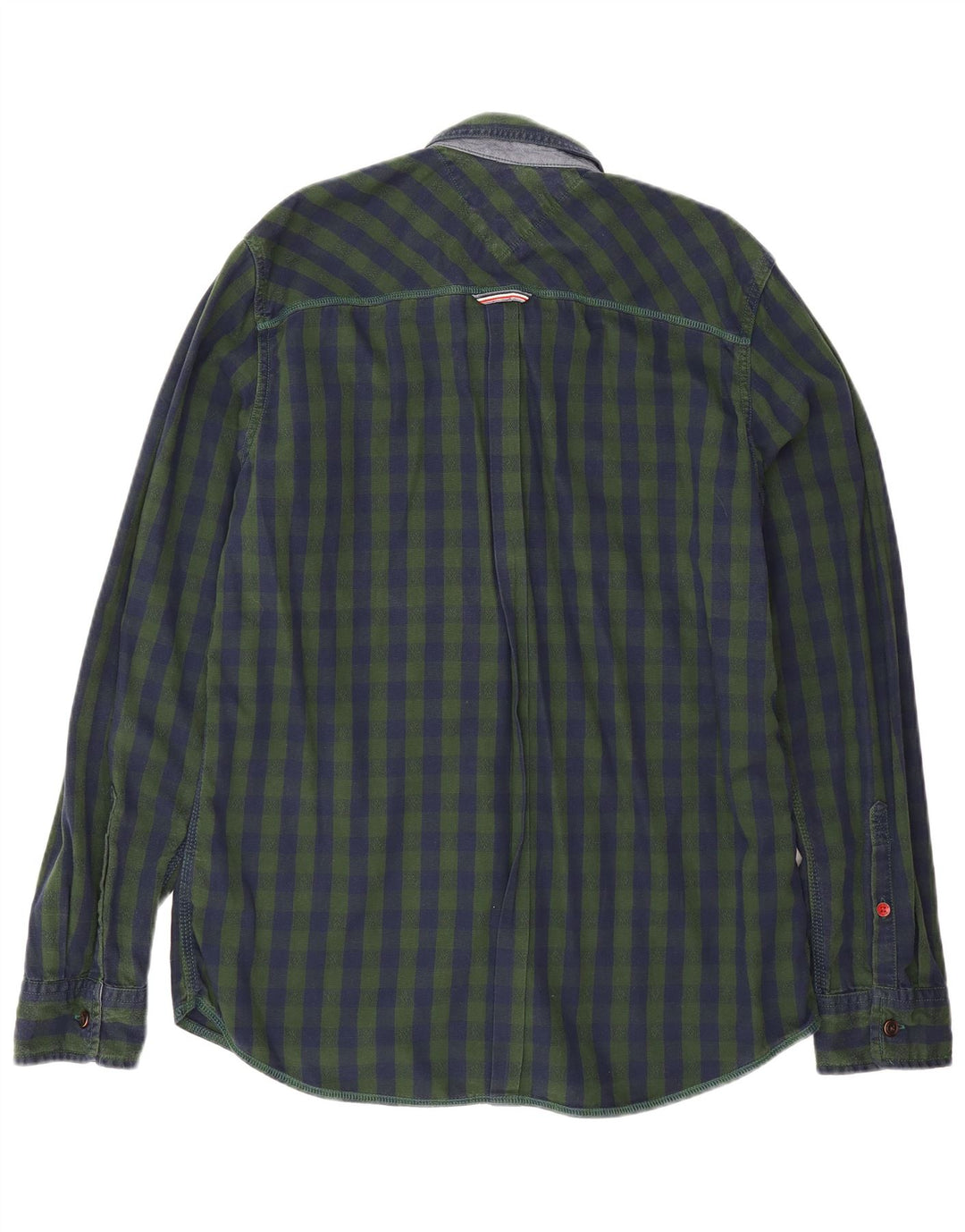 Cămașă pentru bărbați Tommy Hilfiger XL, bumbac vichiu verde