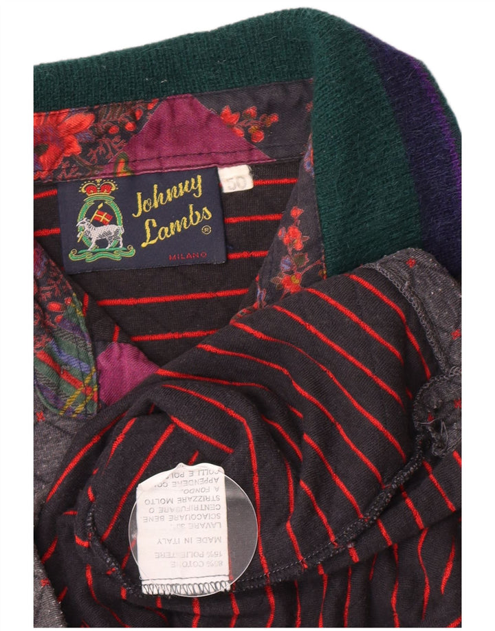 Tricou polo de rugby pentru bărbați Johnny Lambs IT 50 Medium Gri Argyle/Diamond