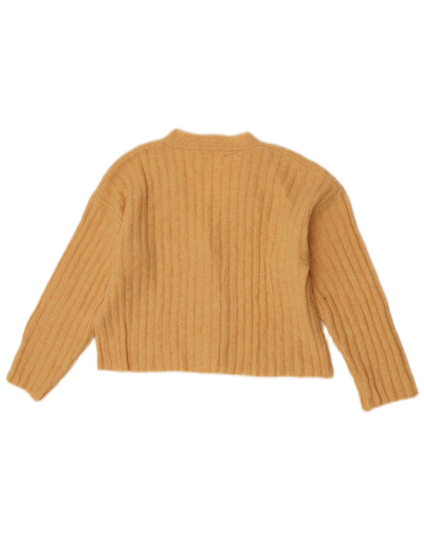 Pulover Cardigan Fete Zara 6-7 Ani Galben