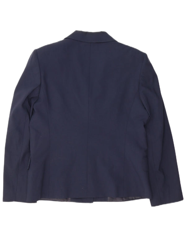 Jachetă Blazer pentru femei Gianfranco Ferre, cu 3 nasturi, UK 14, mare, bleumarin