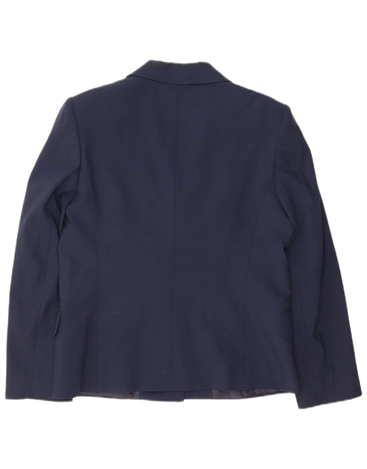 Jachetă Blazer pentru femei Gianfranco Ferre, cu 3 nasturi, UK 14, mare, bleumarin