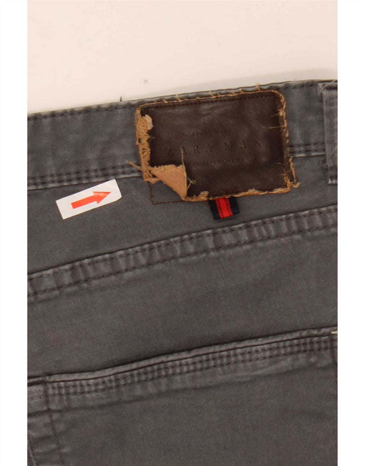 Blugi slim pentru bărbați Zara EU 44 Large W34 L29 Bumbac gri
