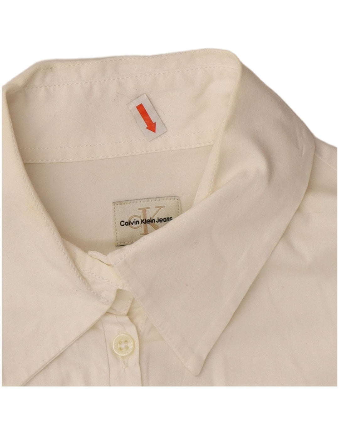 Cămașă Calvin Klein pentru femei UK 12 Medium White Bumbac