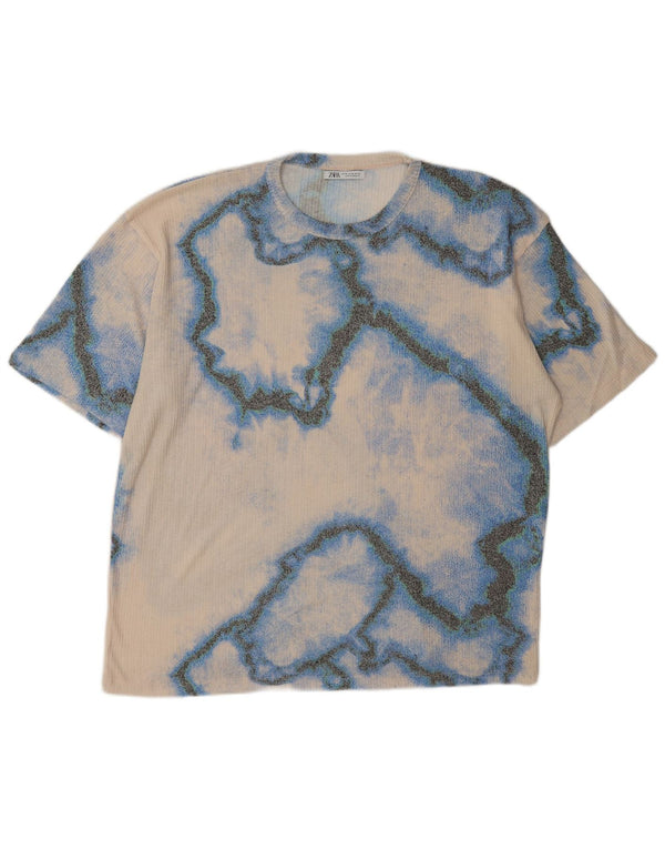Tricou cu grafic pentru femei Zara UK 18 XL Multicolor Tie Dye