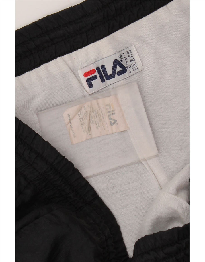 Pantaloni de trening Fila pentru bărbați IT 52 Poliamidă neagră mare