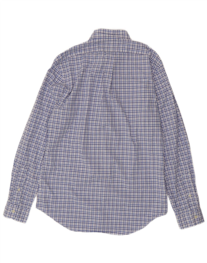 Cămașă pentru bărbați Ralph Lauren slim fit, bumbac cu carouri albastru mediu