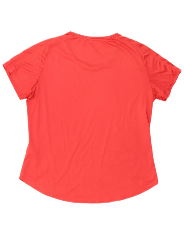Tricou cu grafică Adidas Aeroready pentru femei Top UK 20/22 XL Poliester roșu