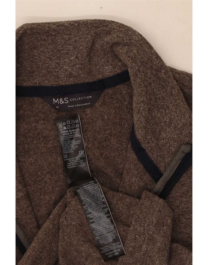 Jachetă fleece pentru femei Marks & Spencer UK 18 XL maro poliester