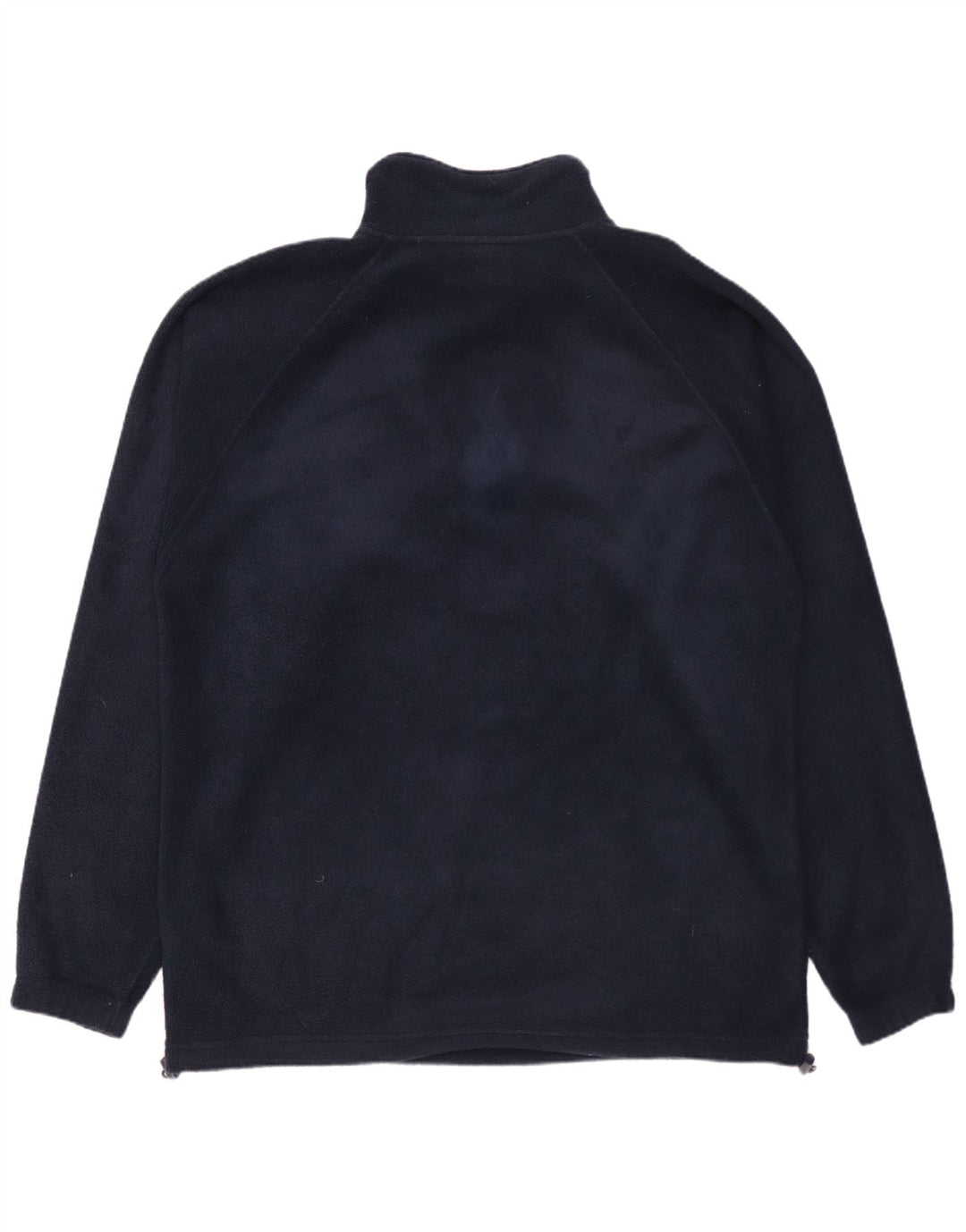 Kappa Mens Zip Neck Fleece Jumper Large Navy Blue Polyester