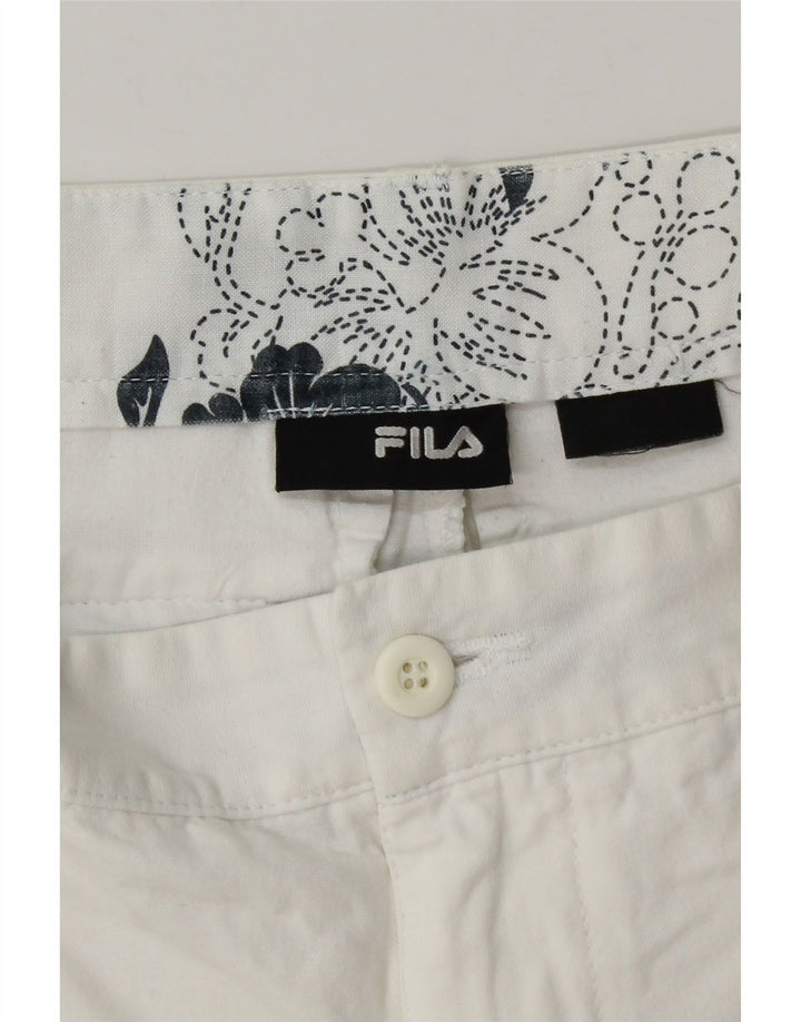 Pantaloni scurți chino pentru bărbați Fila W32 Medium White